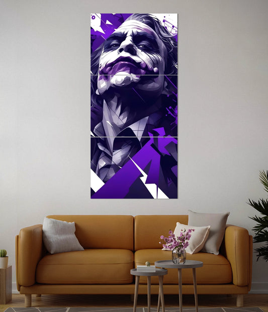 The Dark Knight – Vertical Joker Split Poster Set Second Image - Everanta