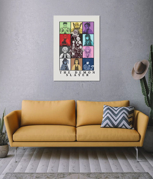 The Demon Slayer – Kimetsu no Yaiba Characters Poster on Wall - Everanta