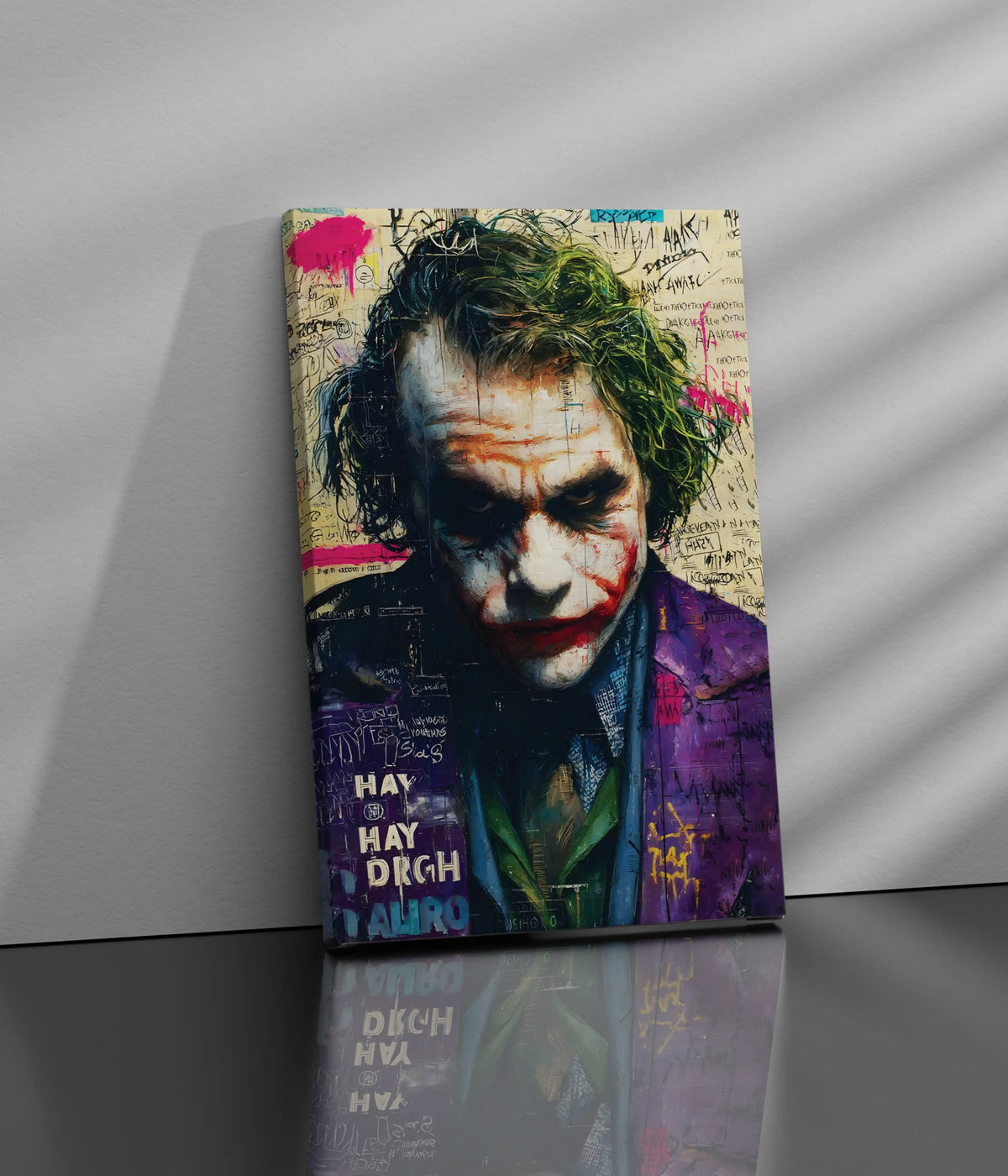 The Joker: Chaos Within Canvas Print Side Look - Everanta