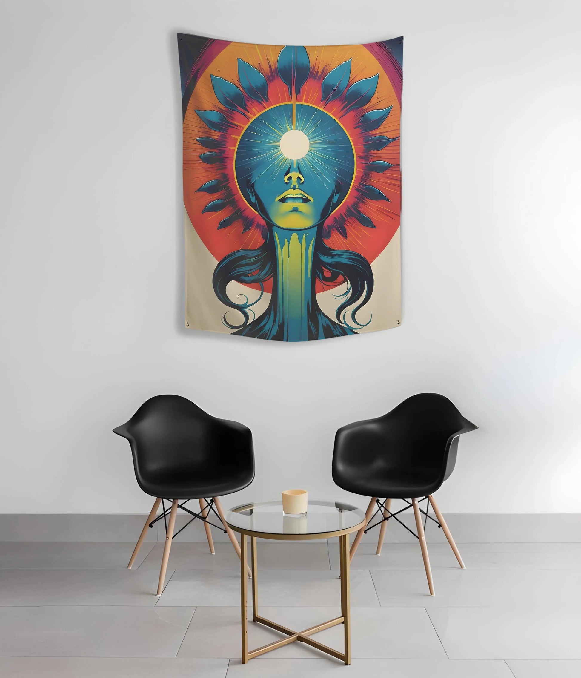 Third Eye Radiance Wall Art Tapestry 26x36 inches