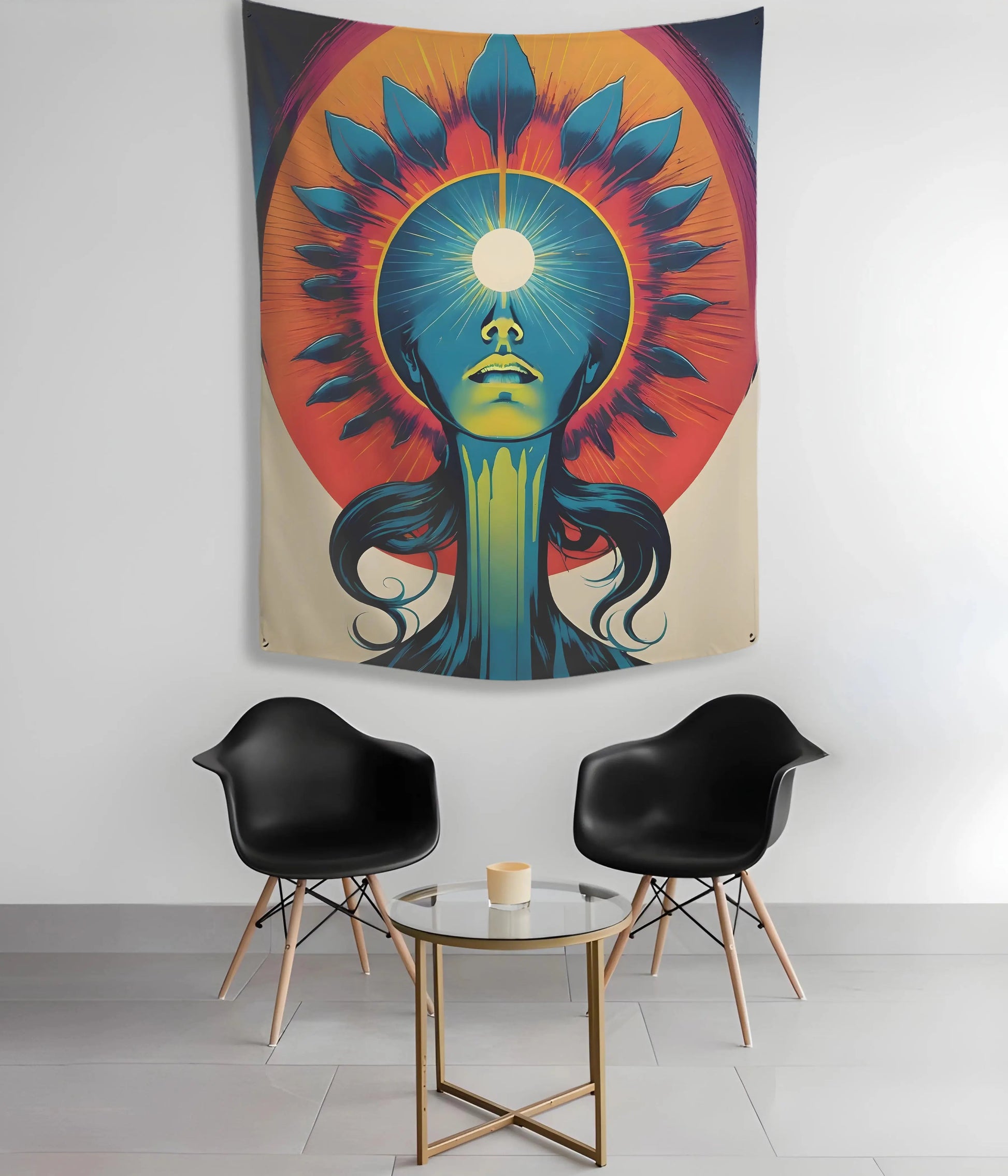 Third Eye Radiance Wall Art Tapestry 35x45 inches