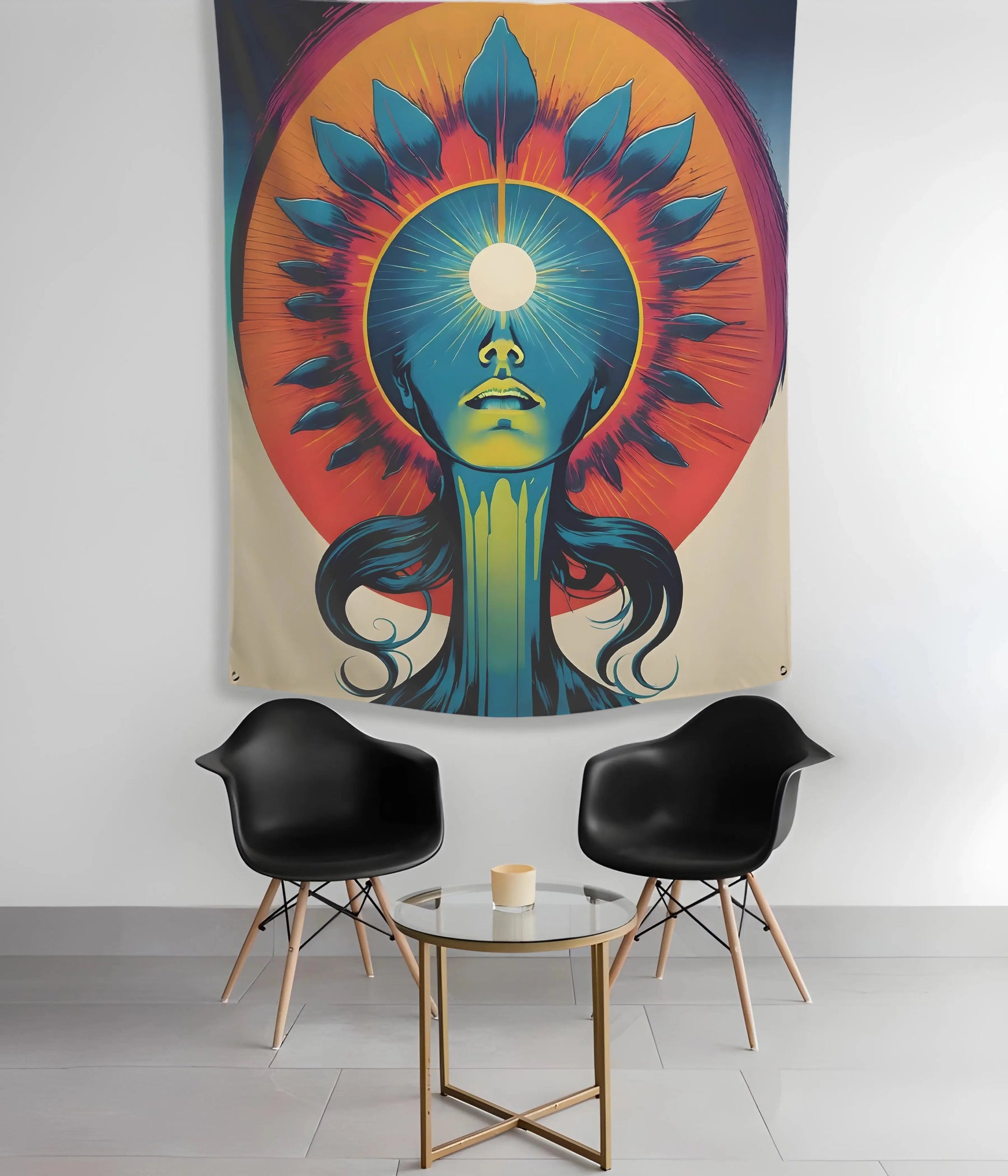 Third Eye Radiance Wall Art Tapestry 40x50 inches