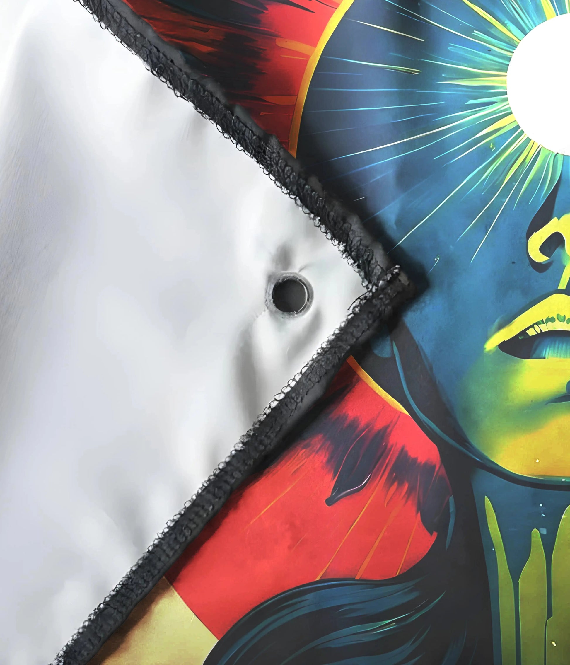 Third Eye Radiance Wall Art Tapestry metal grommets