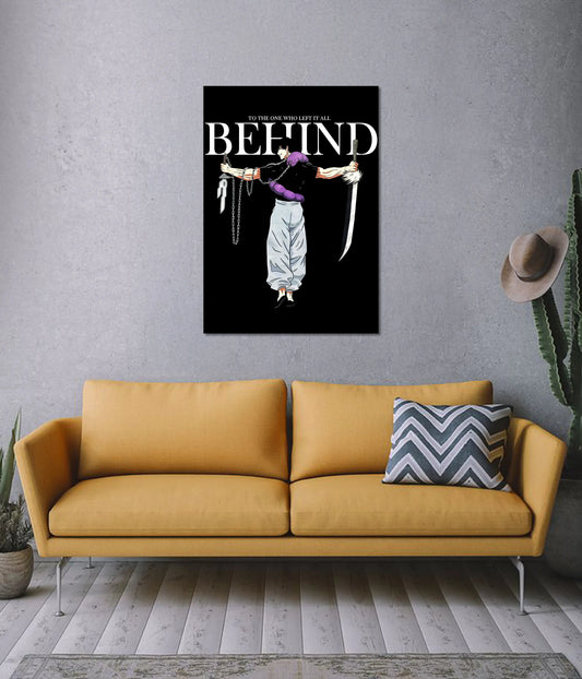 Toji Fushiguro - Left It All Behind Wall Poster on Wall - Everanta