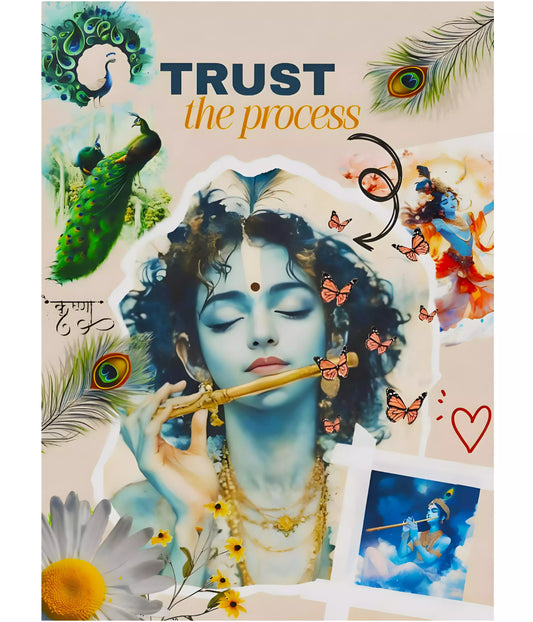 Trust the Process – Lord Krishna Wall Poster Main Image - Everanta