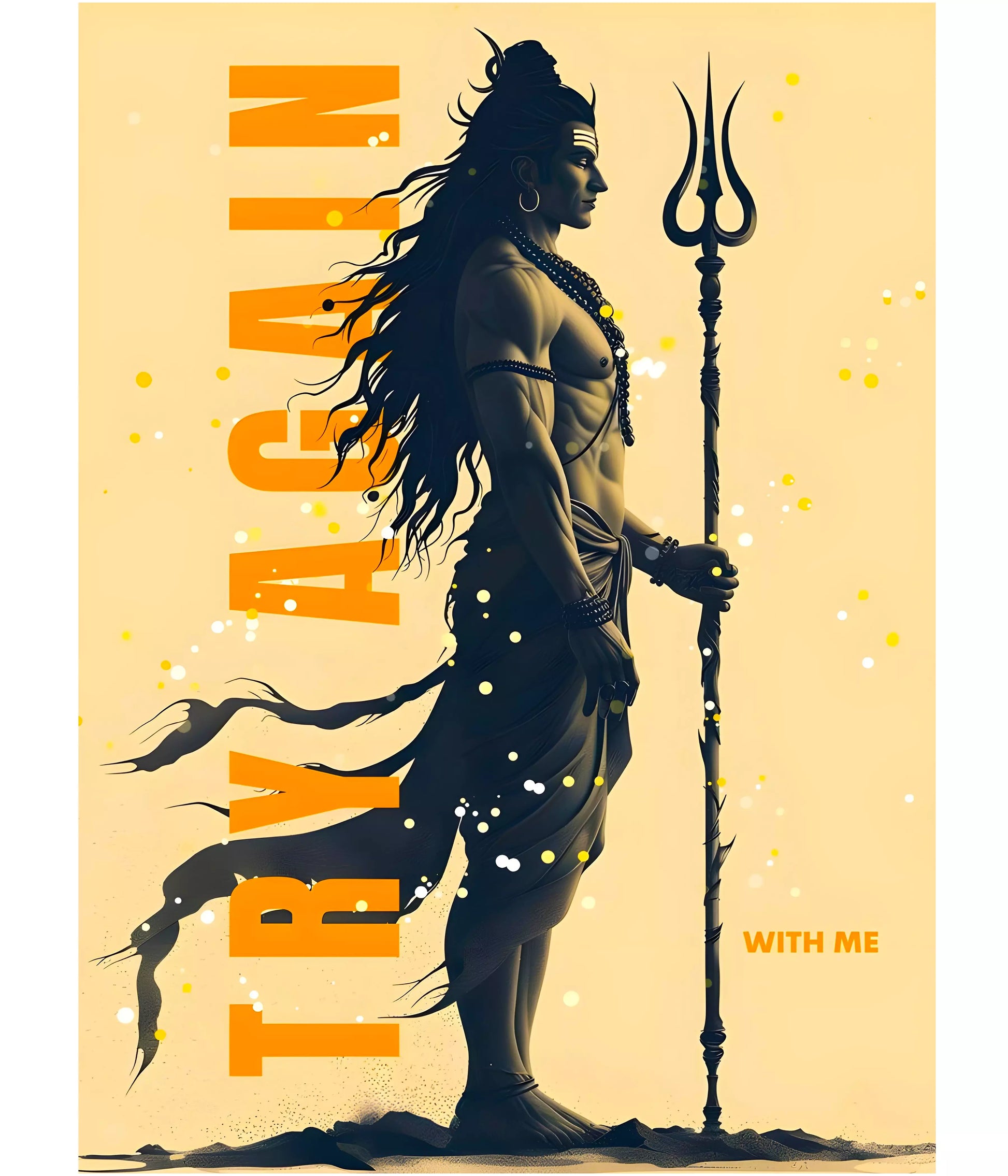 Try Again with Lord Shiva – Powerful Devotional Wall Poster Main Image - Everanta