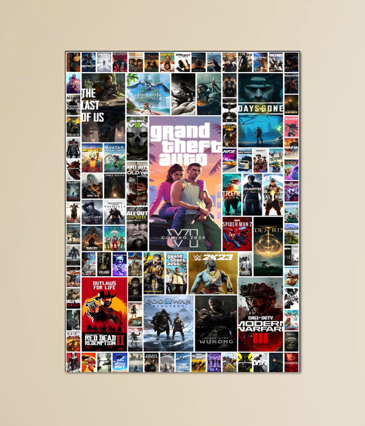 Ultimate Gamer Collage Poster Main Image - Everanta