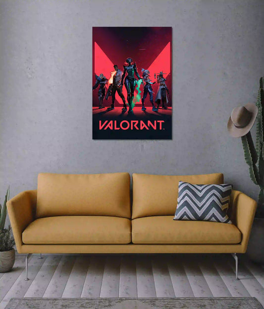 Valorant Agents Gaming Wall Poster on Wall - Everanta