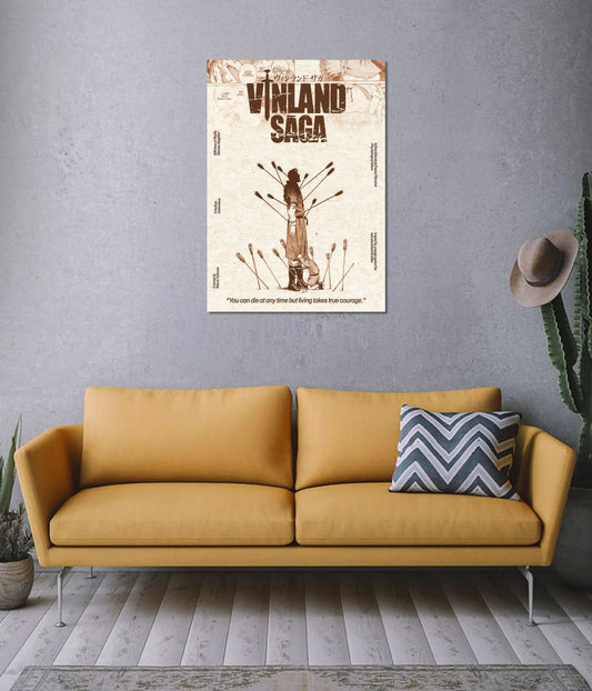Vinland Saga Courage Quote Wall Poster on Wall - Everanta