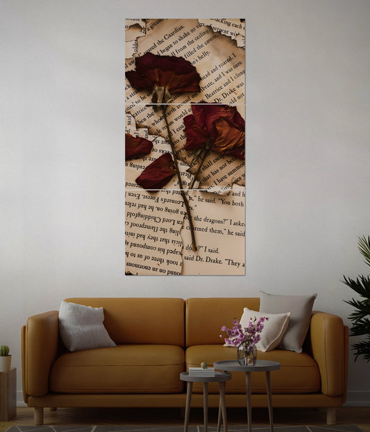 Vintage Rose Memories – Aesthetic Split Poster - Everanta