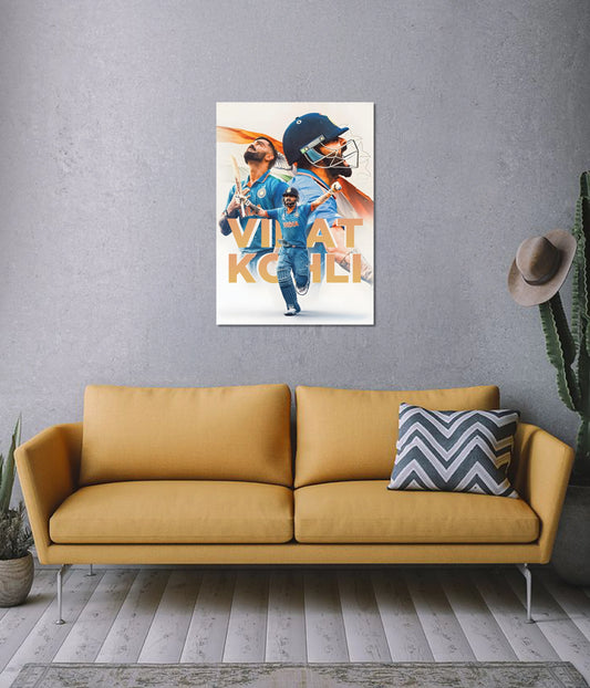 Virat Kohli – The King of Indian Cricket Wall Poster - Everanta