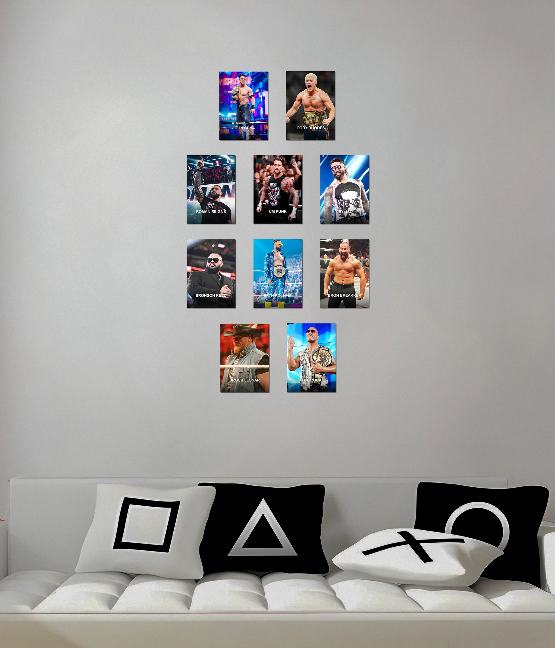 WWE Superstar Poster Set 10 Premium Wall Posters - Everanta