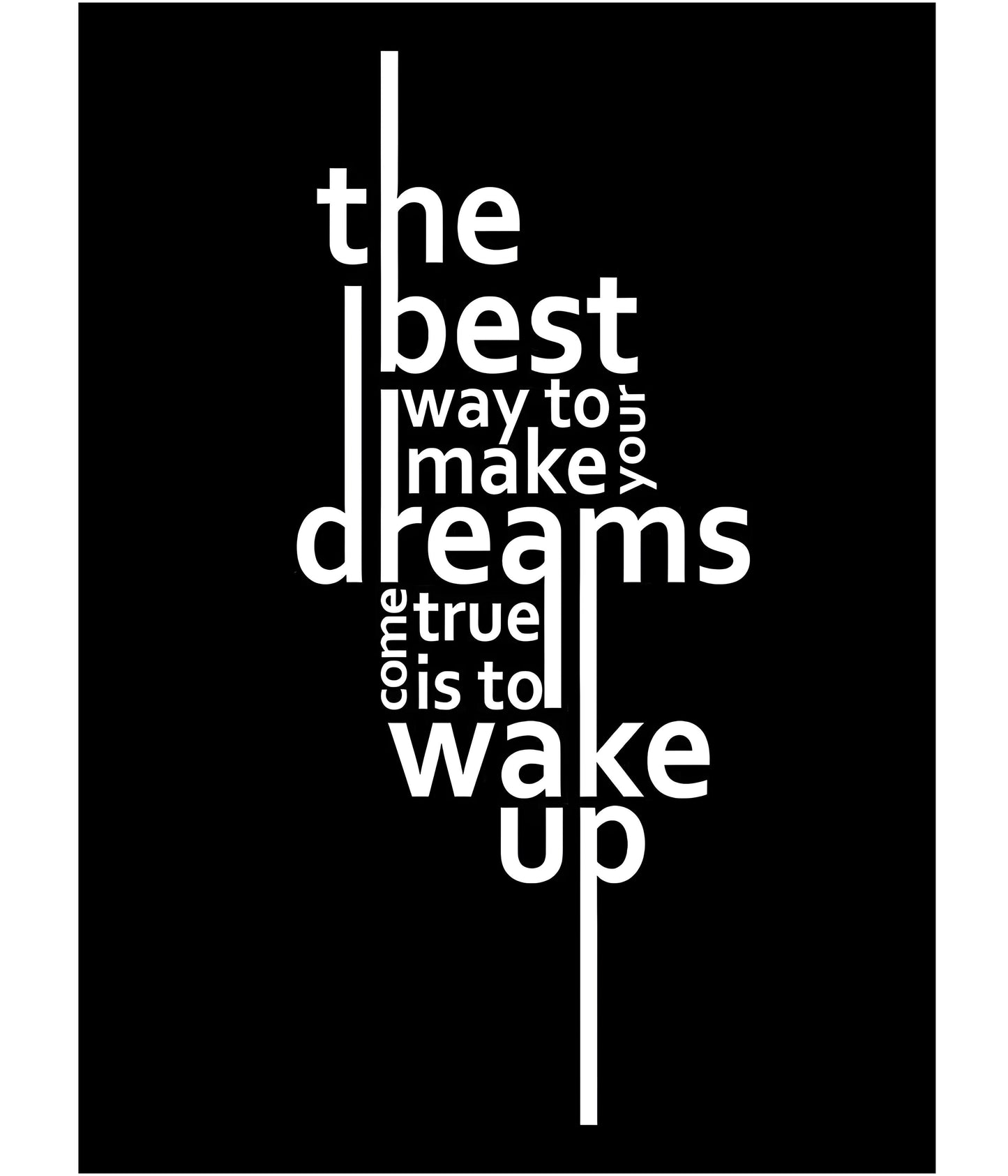 Wake Up – Motivational Quote Wall Poster Main Image - Everanta