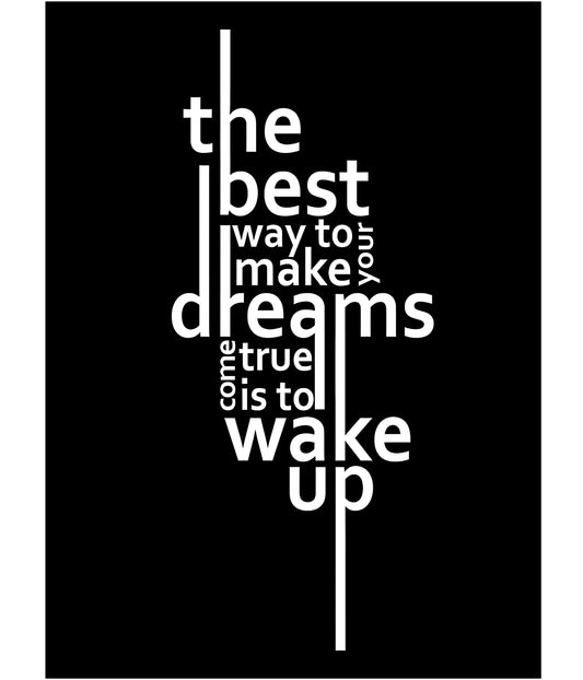 Wake Up – Motivational Quote Wall Poster Main Image - Everanta