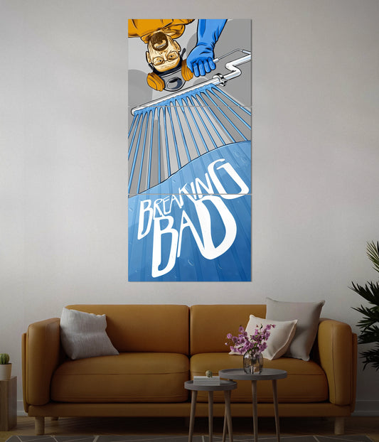 Walter White - Breaking Bad Split Poster in Living Room - Everanta