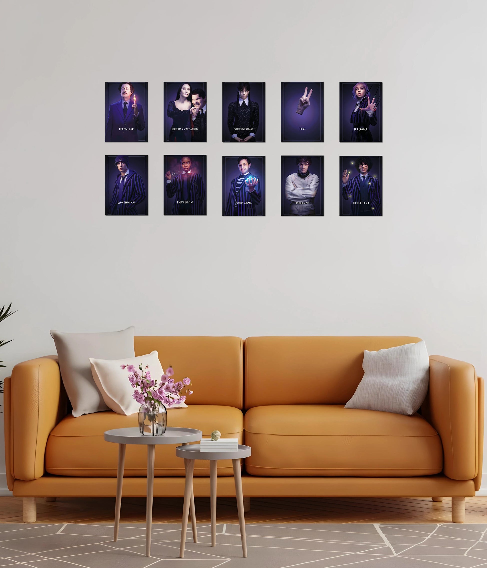 Wednesday Poster Set of 10 – Nevermore Academy Wall Posters - Everanta