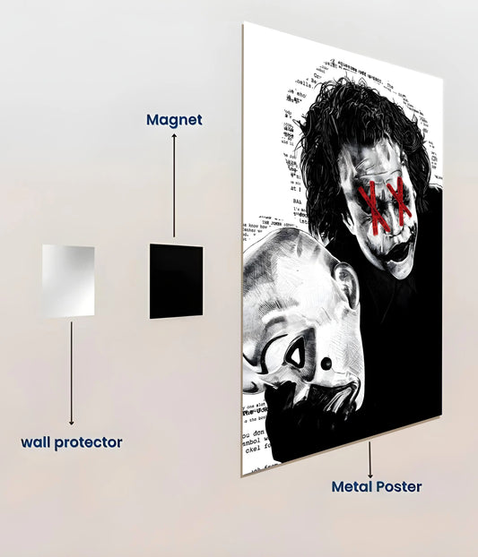 Why So Serious? - Joker Metal Poster With Magnets - Everanta
