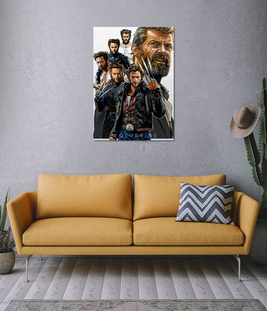 Wolverine Evolution Poster – Hugh Jackman on Wall - Everanta