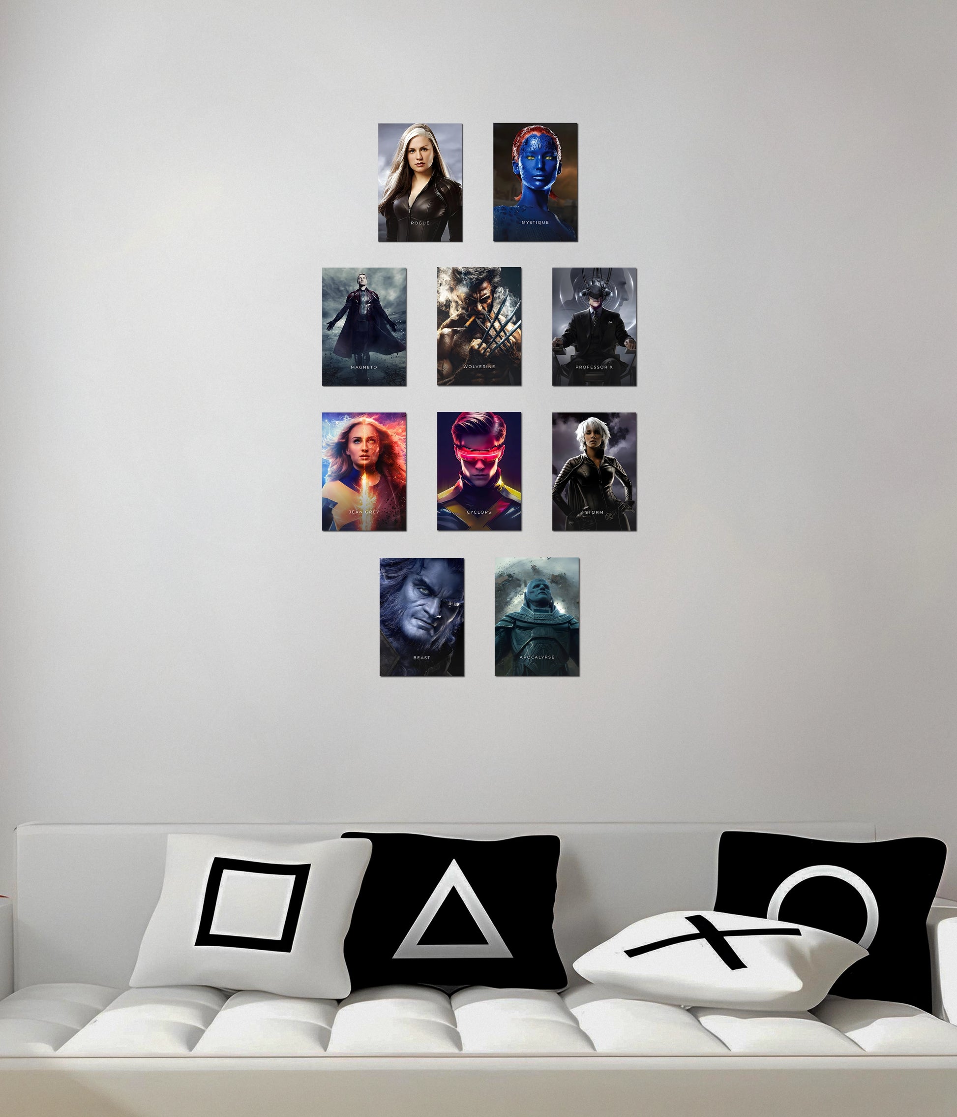 X-Men 10 Poster Set — Mutant Heroes & Villains Wall Posters - Everanta