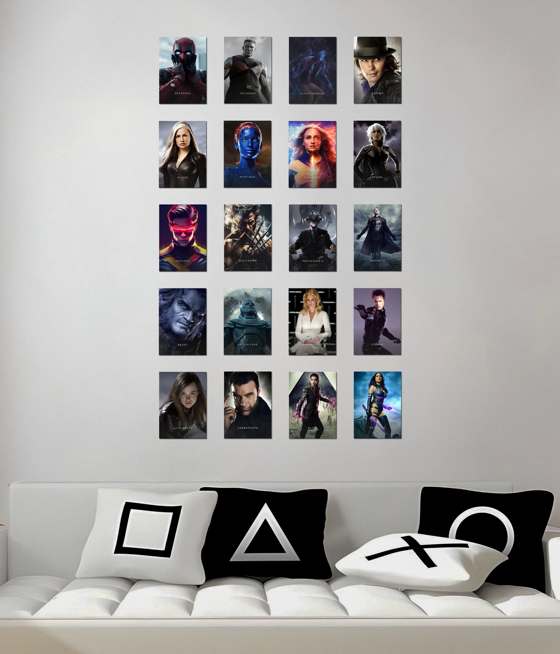 X-Men 20 Poster Set — Mutant Heroes & Villains Wall Posters - Everanta