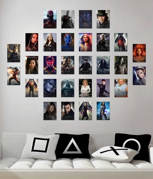 X-Men 30 Poster Set — Mutant Heroes & Villains Wall Posters - Everanta