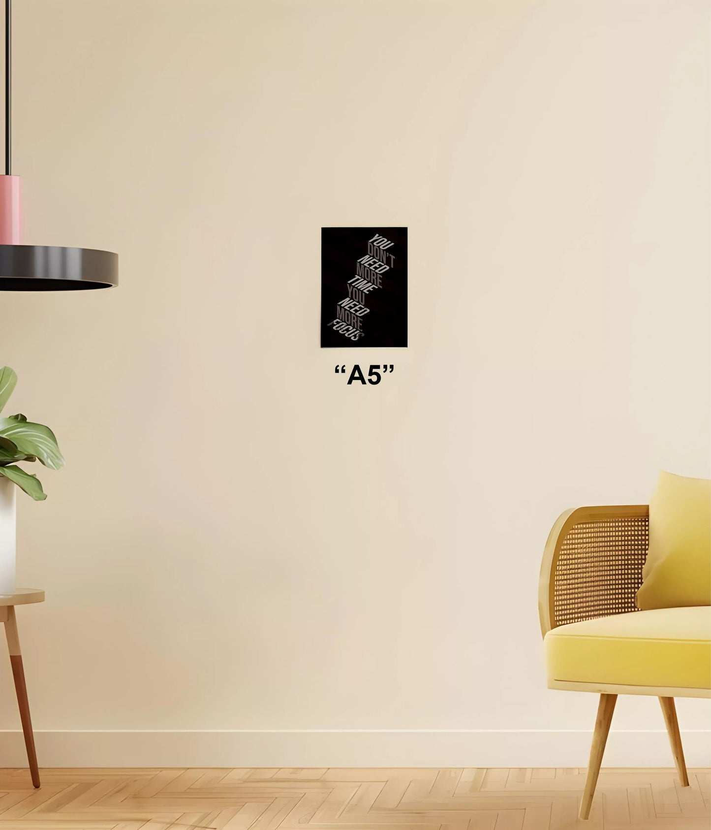 You Need More Focus - Motivational Wall Poster A5 Size - Everanta