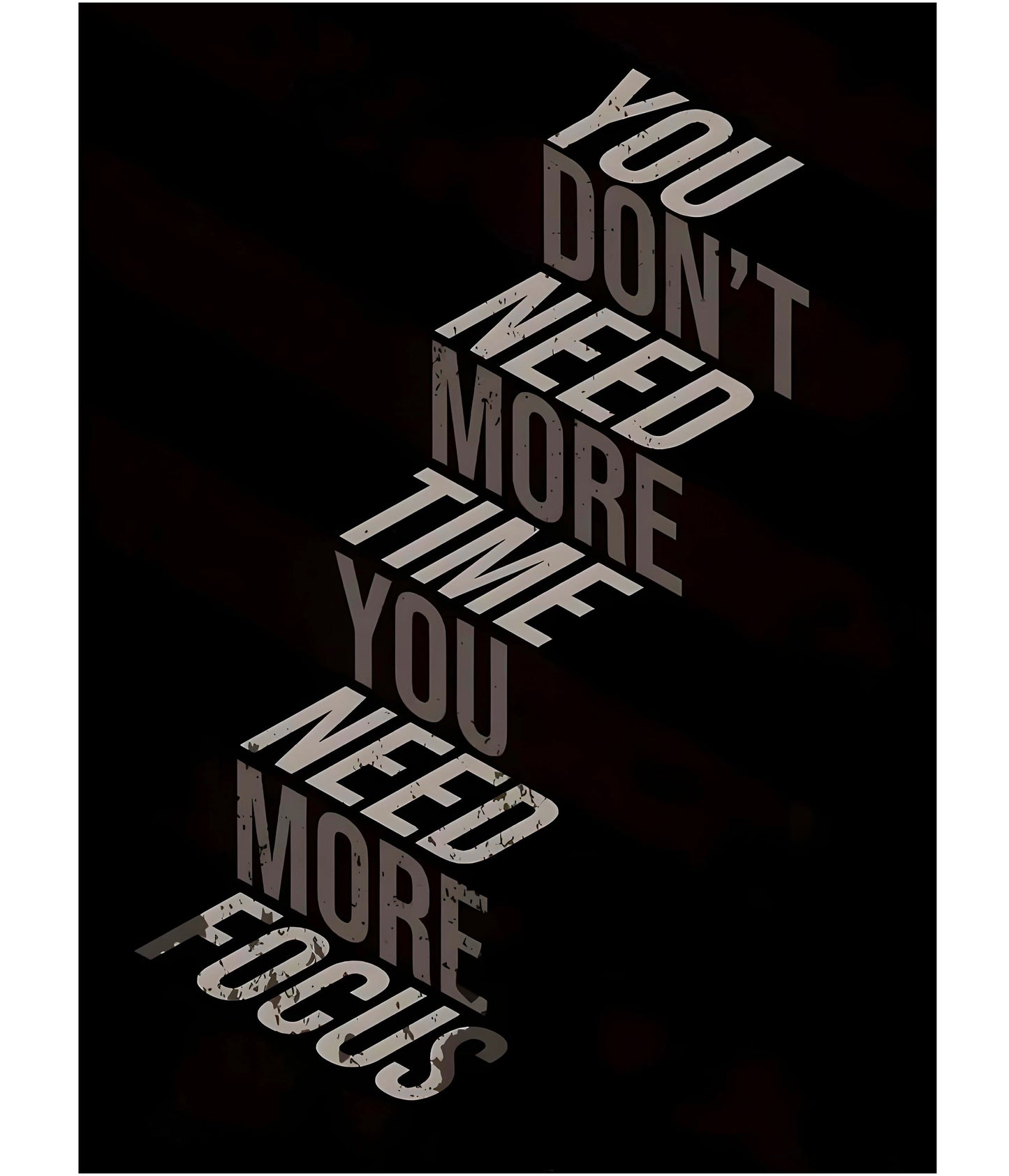 You Need More Focus - Motivational Wall Poster Main Image - Everanta
