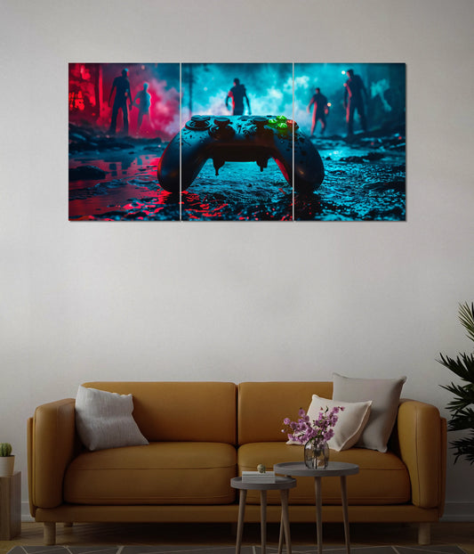 Zombie Apocalypse – Gaming Controller Split Wall Poster Main Image - Everanta