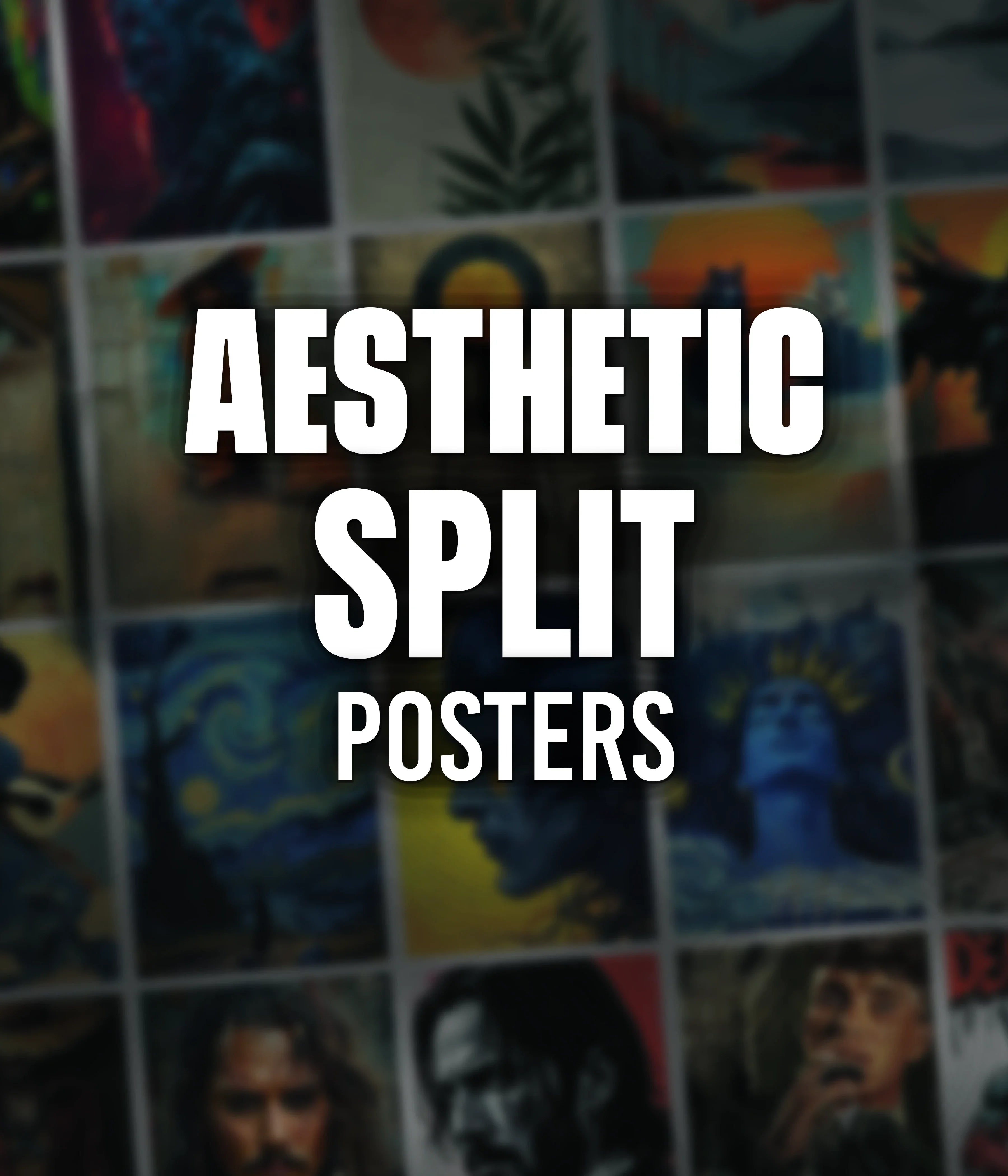 Aesthetic Split Posters | Modern Multi-Panel Wall Art | Everanta