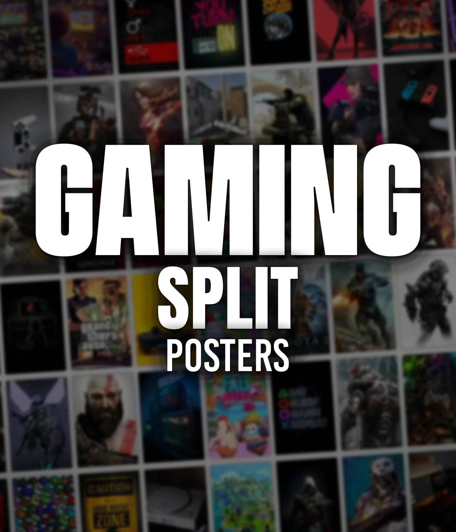 Buy Best Gaming Split Posters Online in India - Everanta