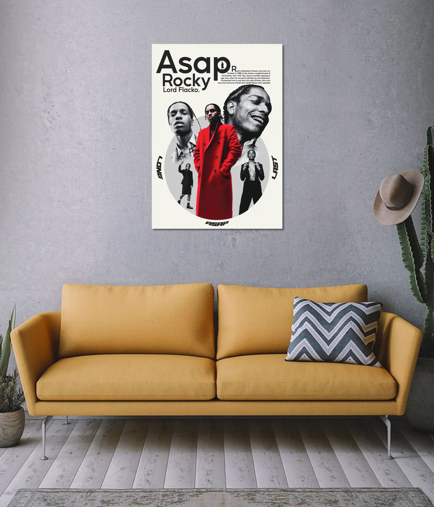 A$AP Rocky Lord Flacko Poster on Wall - Everanta