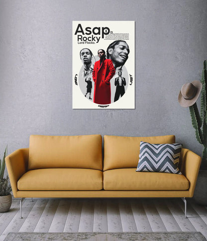 A$AP Rocky Lord Flacko Poster on Wall - Everanta