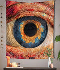 Abstract Typography Eye Tapestry