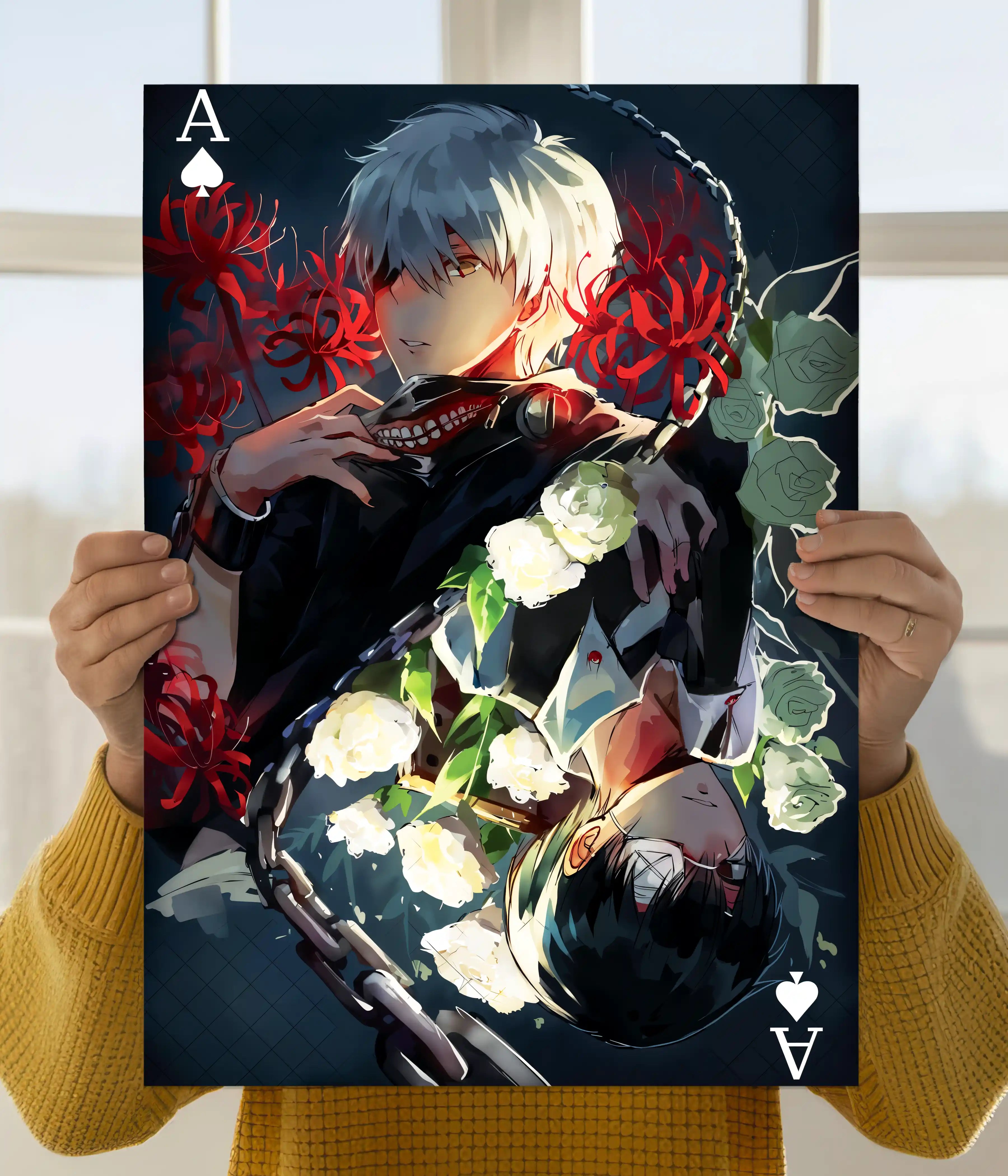 Ace of Shadows Ken Kaneki Anime Poster | Everanta