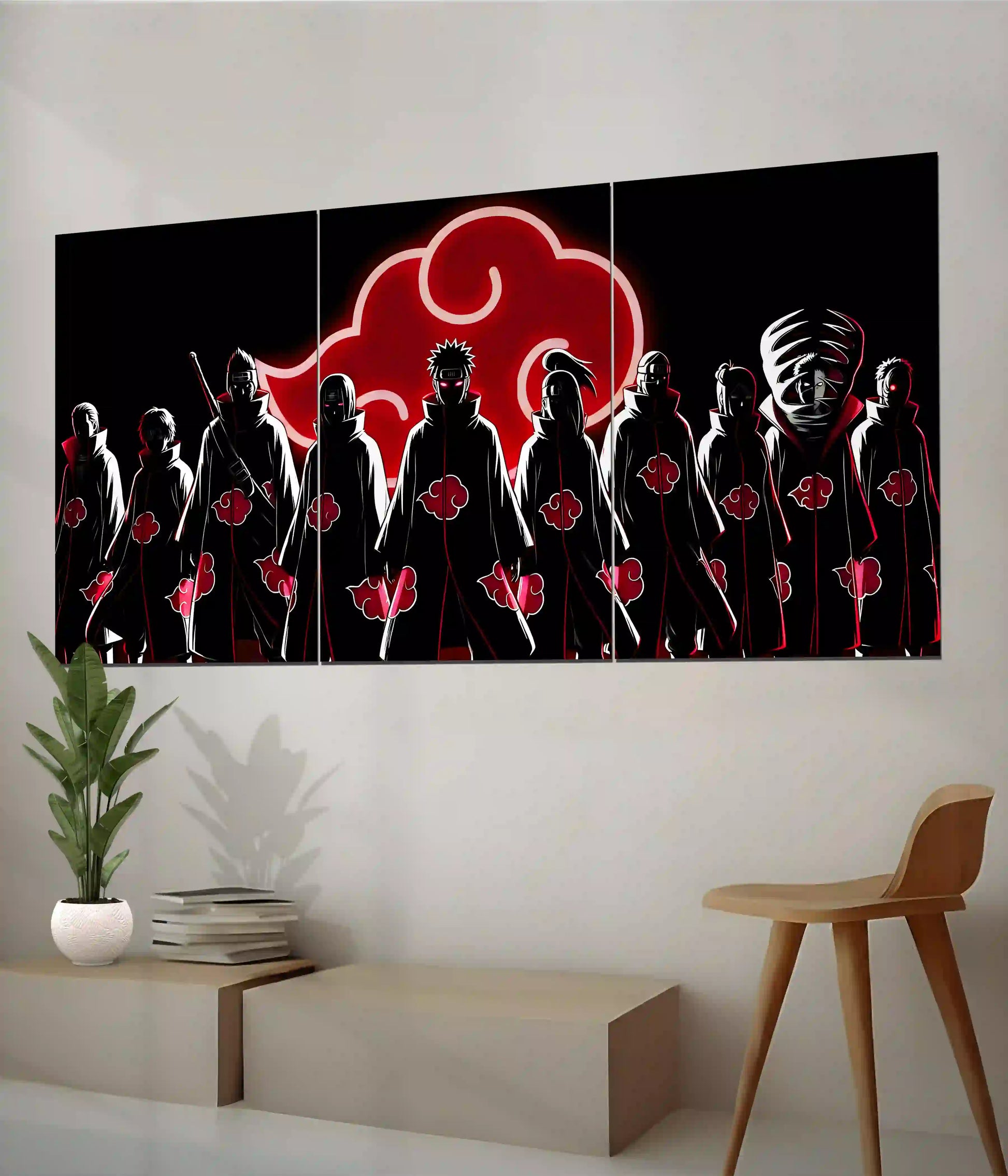 Akatsuki Phantom Troupe Naruto Split Poster on Wall - Everanta