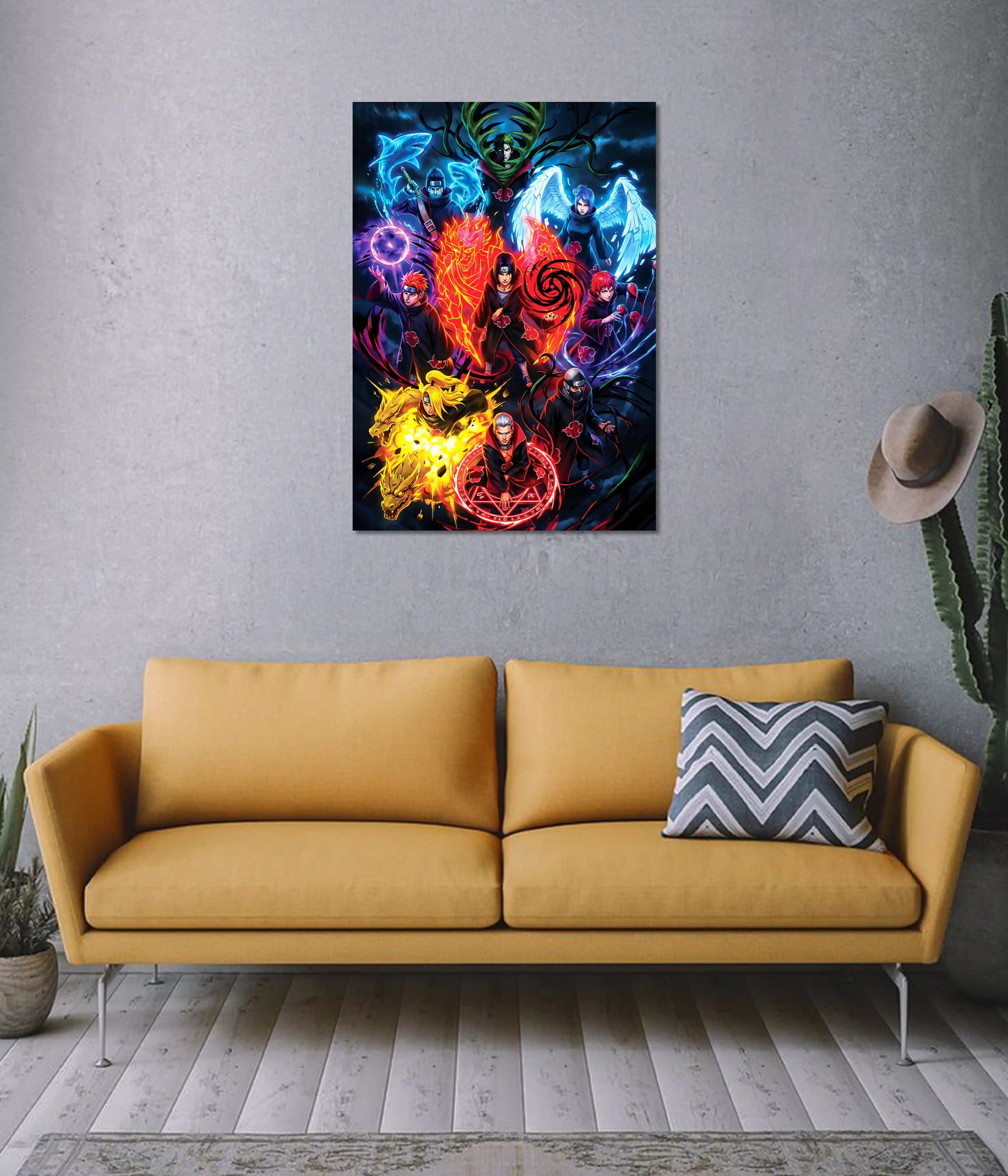 Akatsuki Rising – Naruto Villains Wall Poster on Wall - Everanta