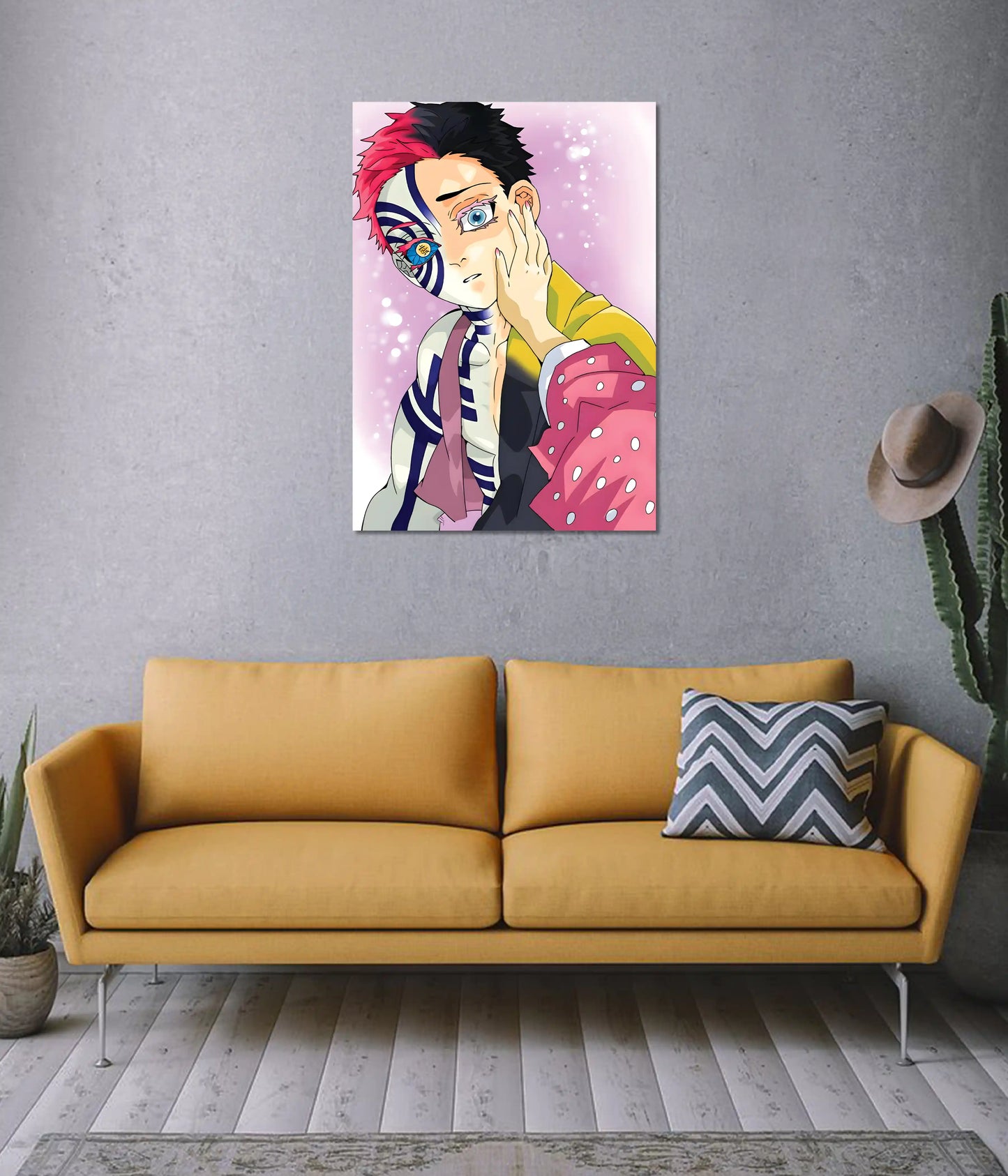Akaza Emotion Moment – Demon Slayer Poster on Wall - Everanta