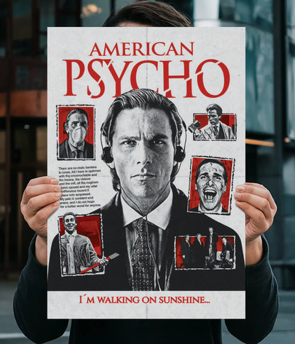 American Psycho Minimal Portrait Poster Main Image - Everanta