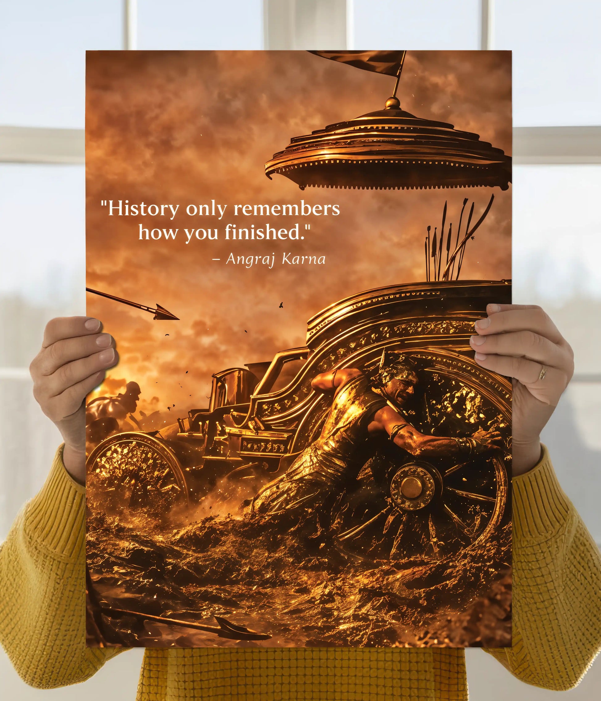 Angraj Karna Motivational Devotional Wall Poster Main Image - Everanta