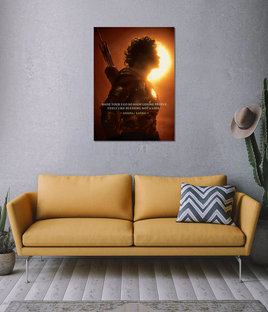Angraj Karna – Pride of the Unbroken Warrior Poster on Wall - Everanta