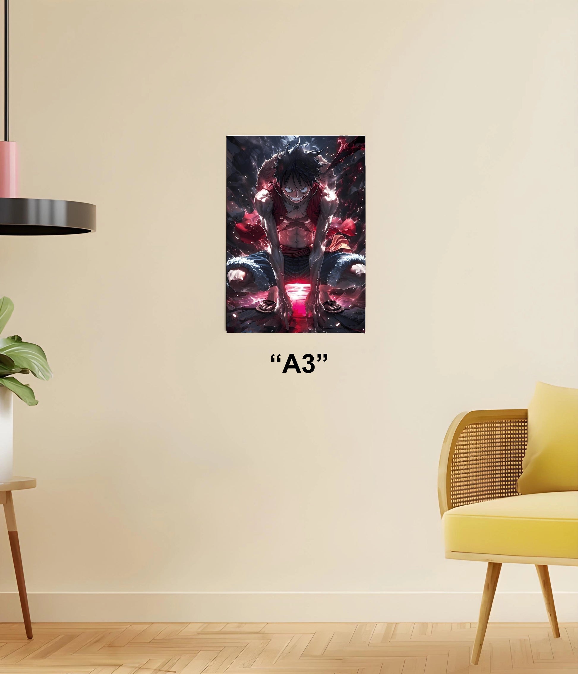 Angry Luffy – Unstoppable Rage One Piece Poster A3 Size - Everanta