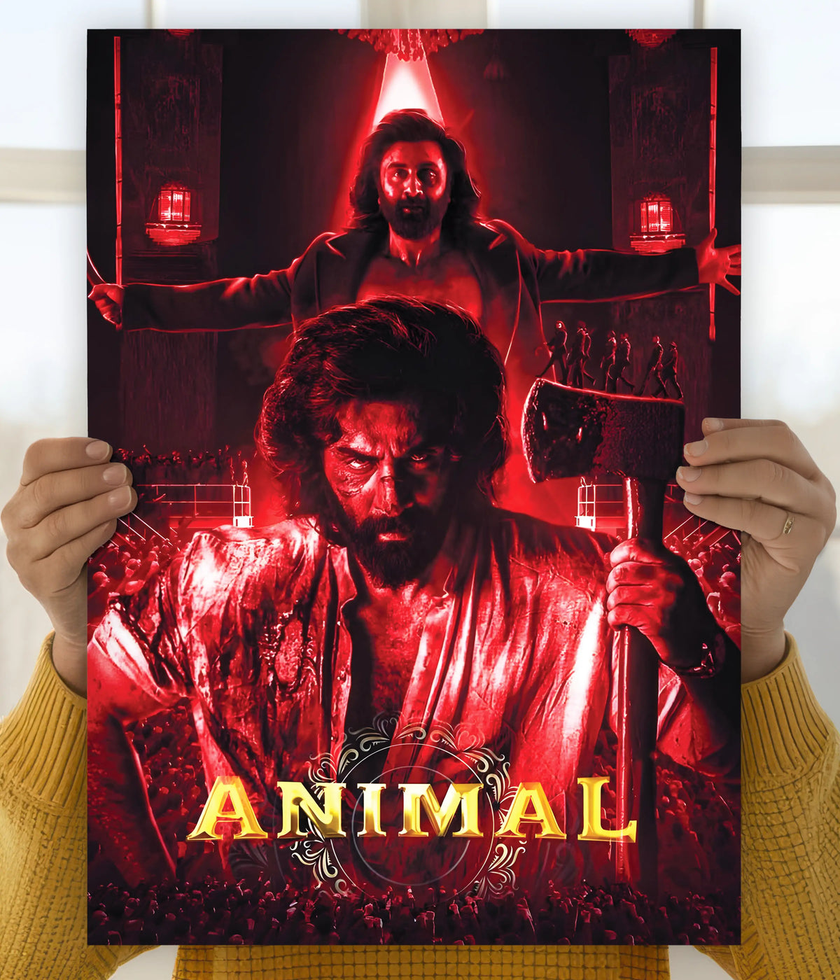 Animal Rage Movie Animal – Intense Red Rage Wall Poster | Buy on Everanta