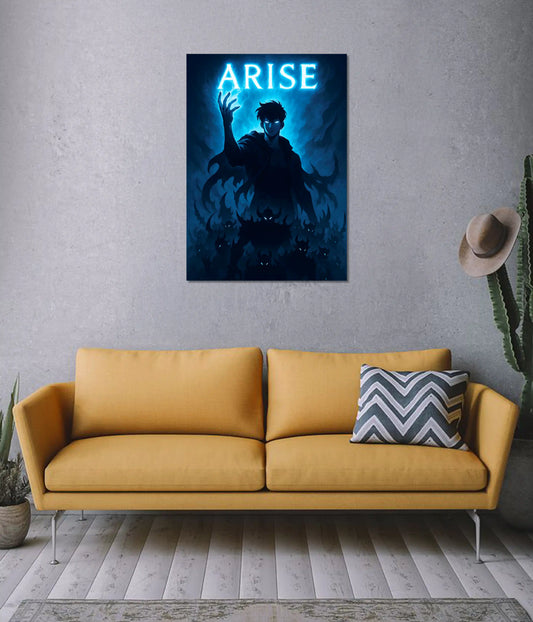 Arise Shadow Monarch Anime Poster - Solo Leveling on Wall - Everanta