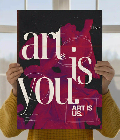 Art Is You Creative Aesthetic Wall Poster Main Image - Everanta