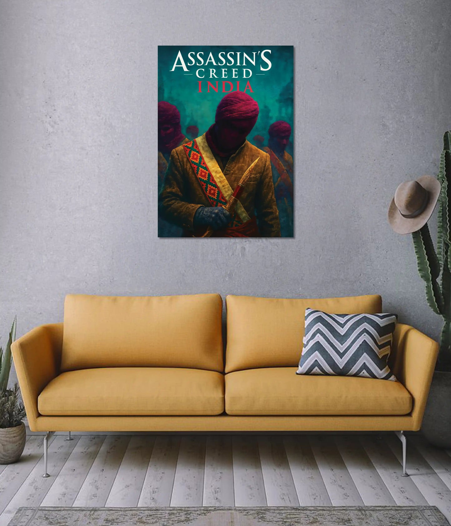 Assassin’s Creed India Aesthetic Gaming Poster on Wall - Everanta
