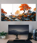 Autumn Serenity Landscape Split Poster