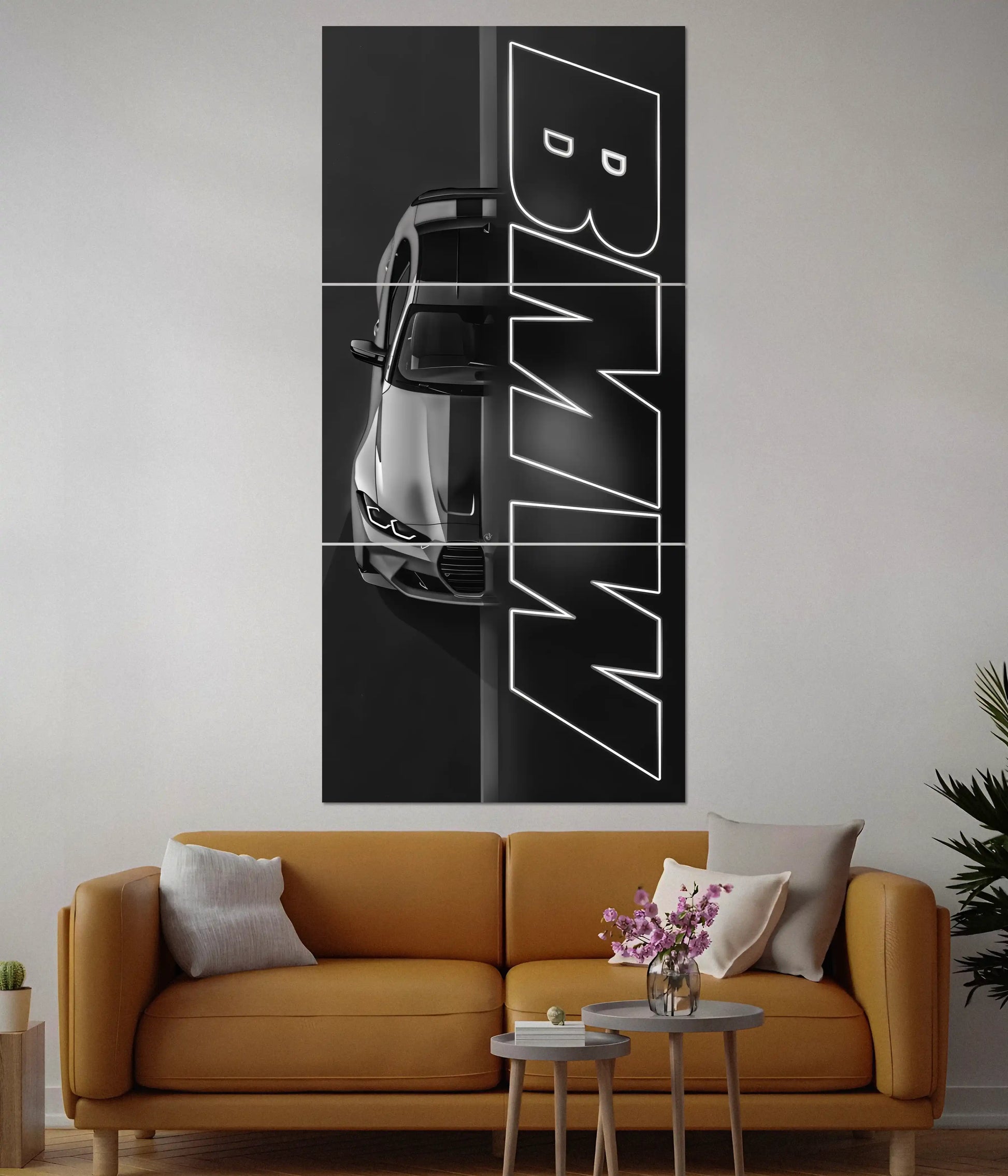 BMW Black & White Split Poster - Everanta