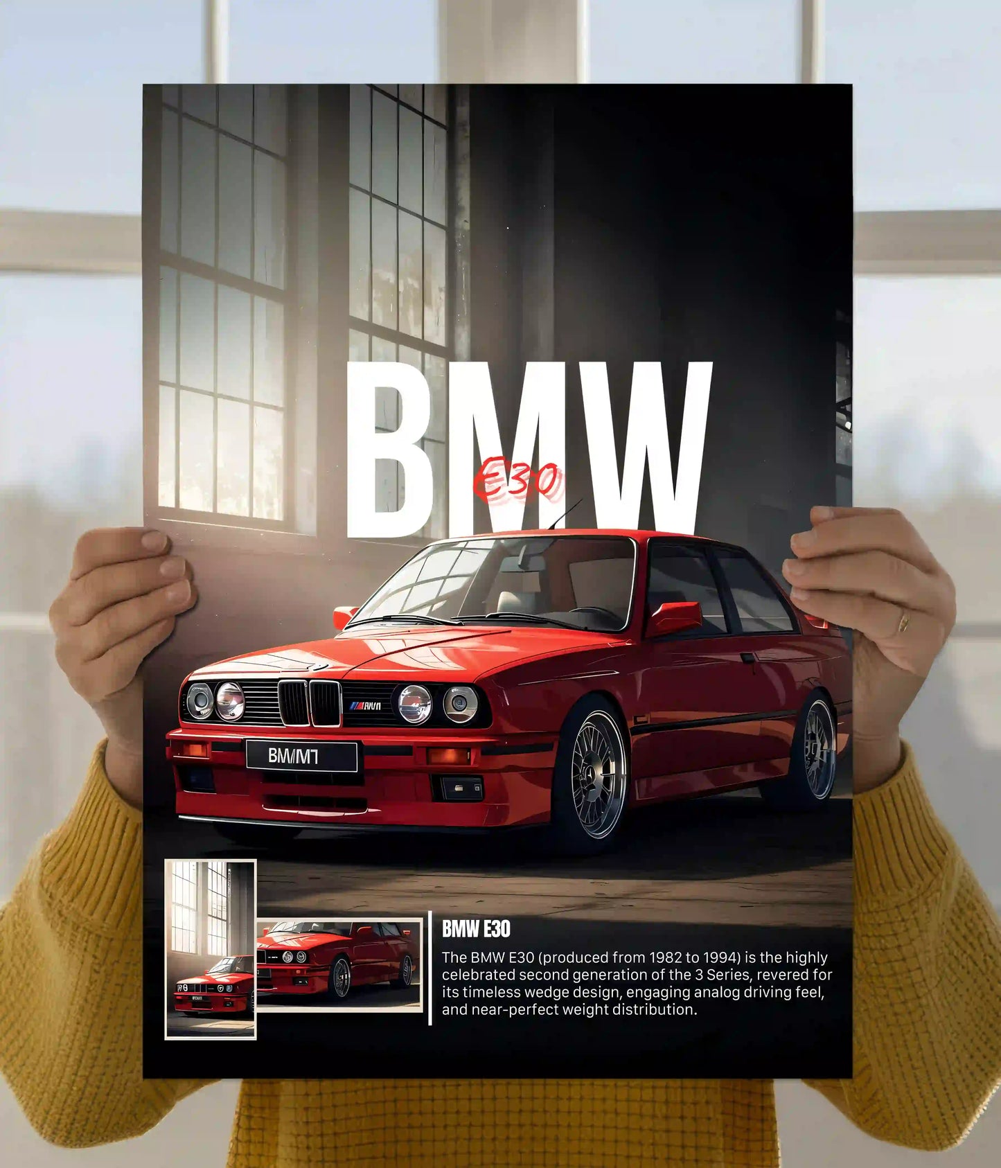 BMW E30 Legend Poster Main Image - Everanta