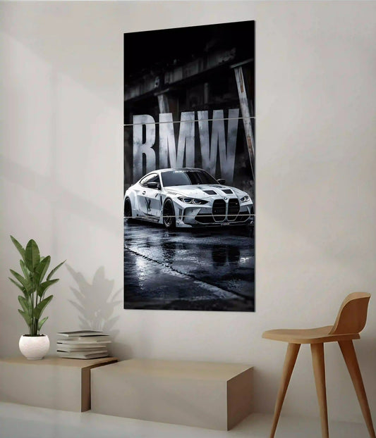 BMW M4 Performance Split Wall Poster on Wall - Everanta