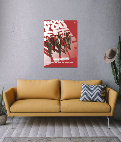 BTS Wall Poster – Now You See Me Edition on Wall - Everanta